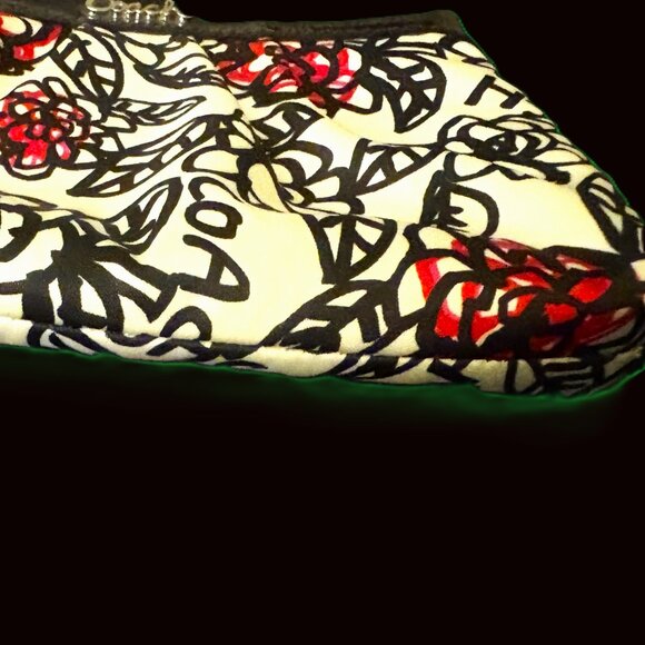 Coach Poppy Y2K Graffiti Daisey Wristlet with hang tag Silver Hardware EUC - Picture 9 of 11